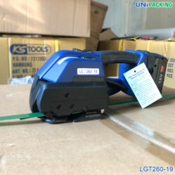 Máy siết đai nhựa hàn nhiệt cầm tay LGT 260-19 Cyklop Germany đai PET PP thực tế sử dụng
