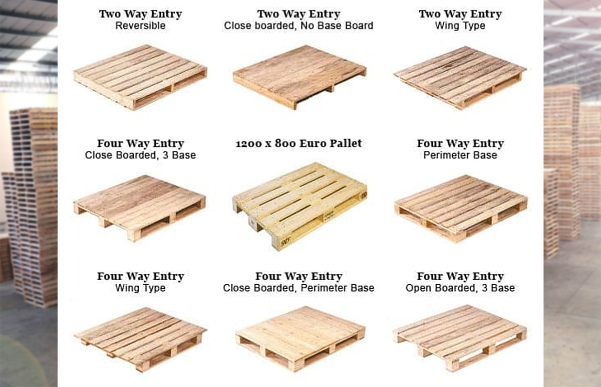 Bảng phân loại pallet gỗ theo cấu tạo lắp ghép và vật liệu