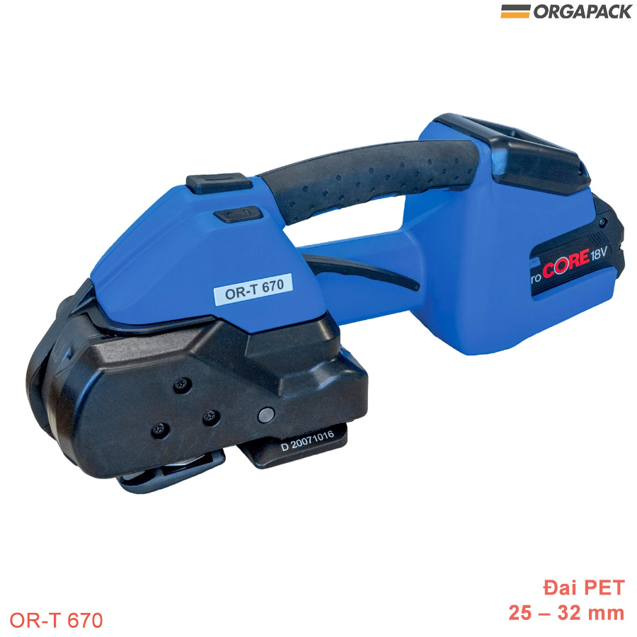 Máy đóng đai nhựa 25-32 mm cầm tay dùng pin OR-T 670 Orgapack