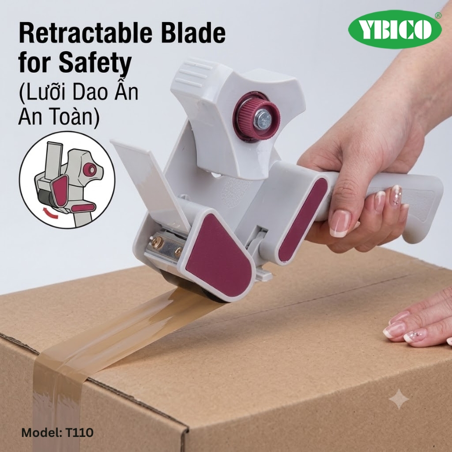 Dụng cụ cắt băng keo cầm tay Ybico T110