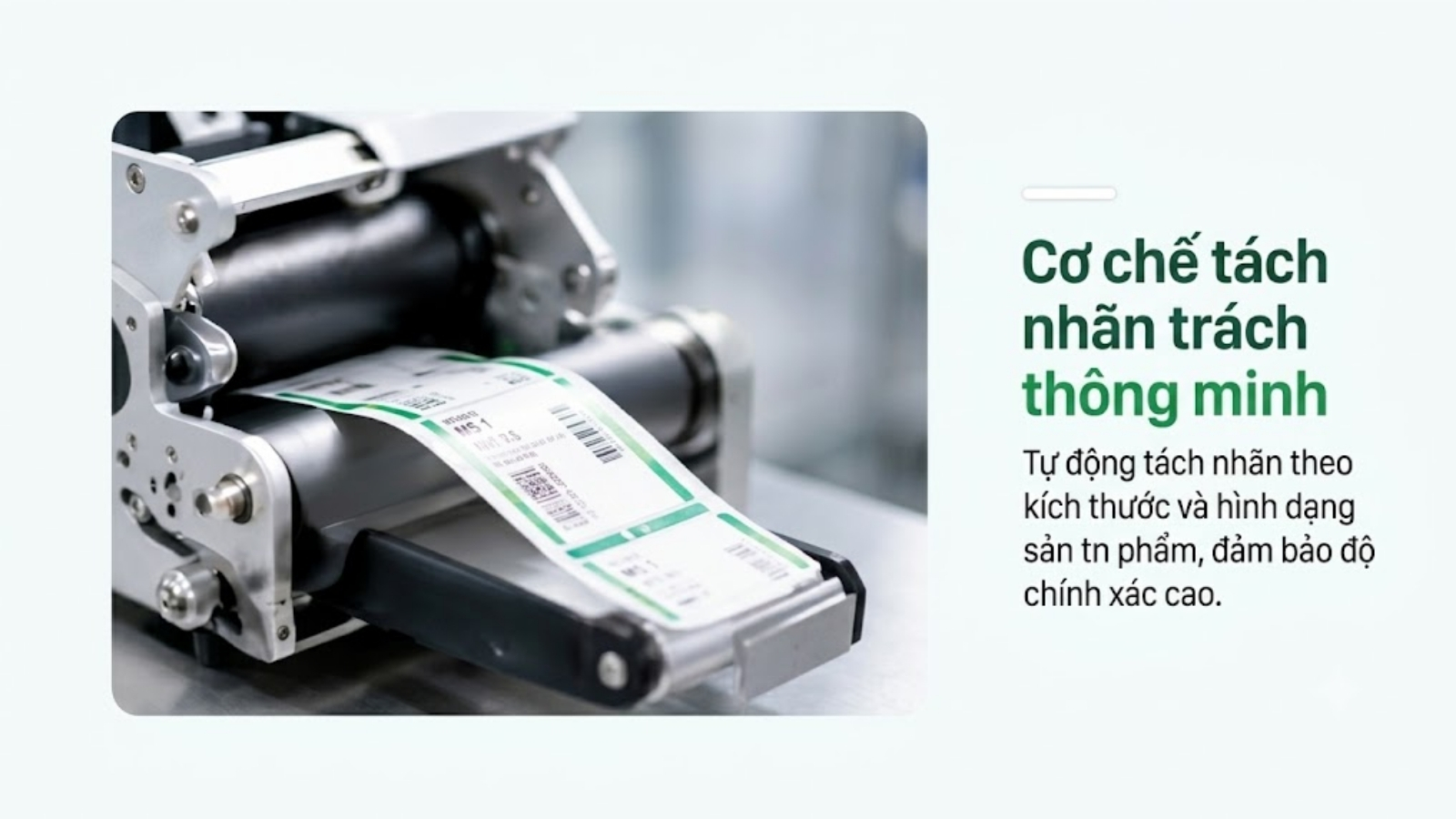 Máy tách nhãn tự động – Giải pháp tách và cấp tem nhãn