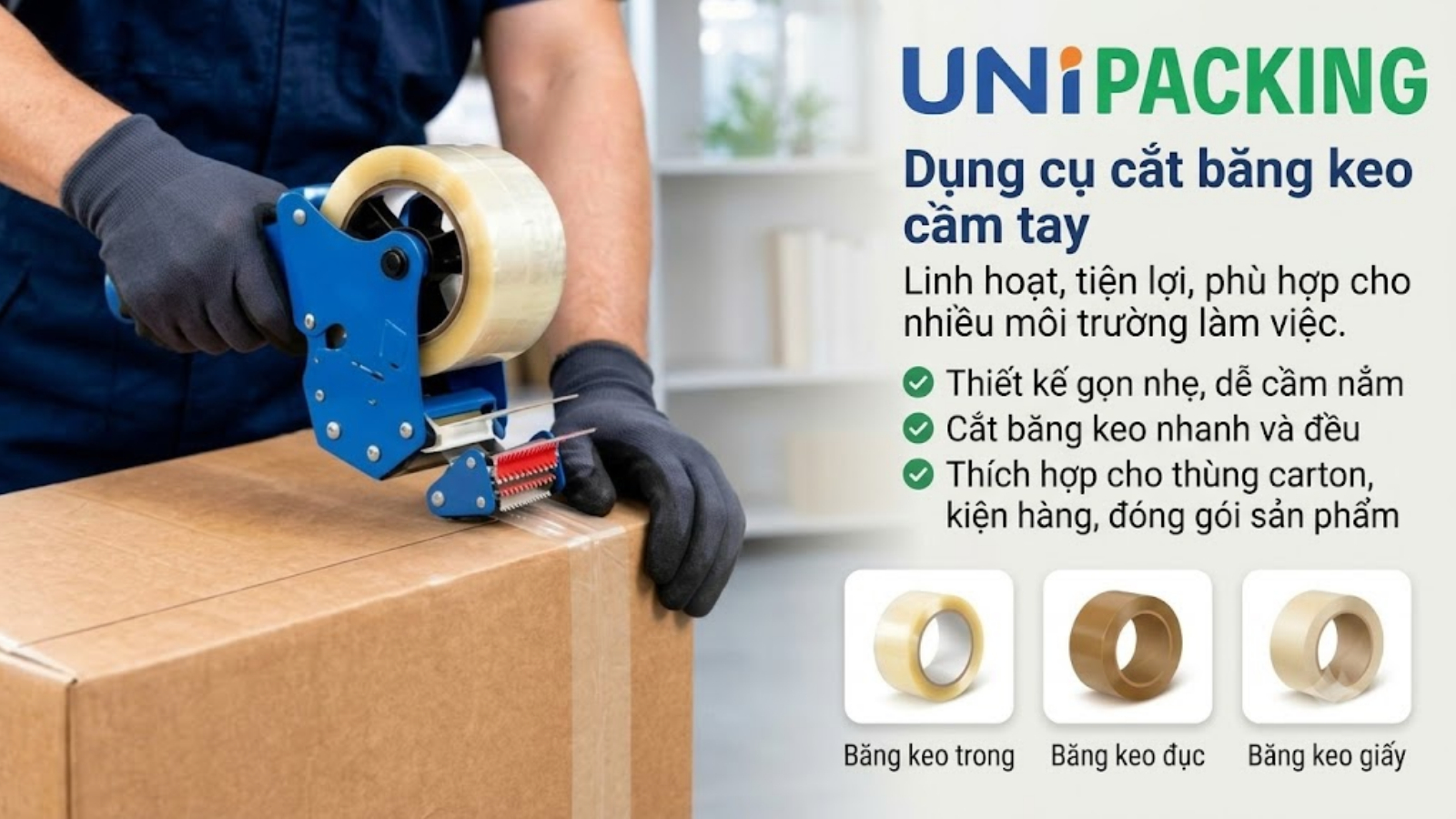Dụng cụ cắt băng keo cầm tay