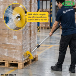Dụng cụ quấn màng PE có đế đứng YBICO W9134 lõi 50mm