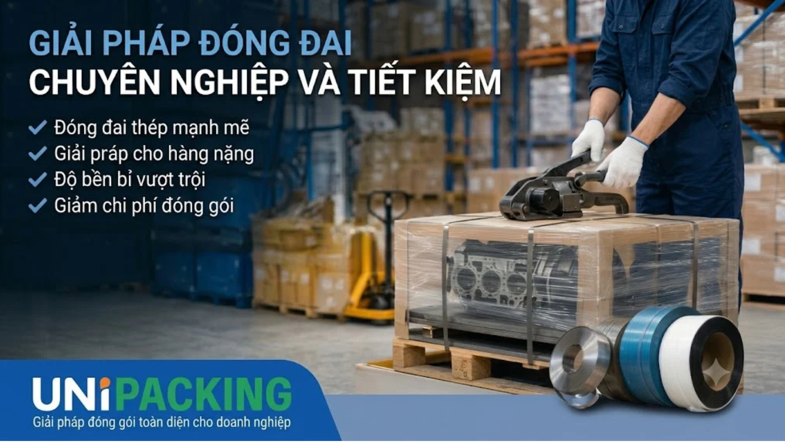 Dụng cụ siết đai nhựa