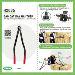 Kìm Cắt Dây Đai Thép YBICO H2635 (1)